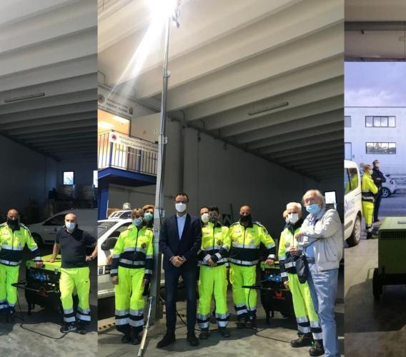 Montecassiano, generatore elettrico e torre faro per la Protezione Civile: investiti 10mila euro