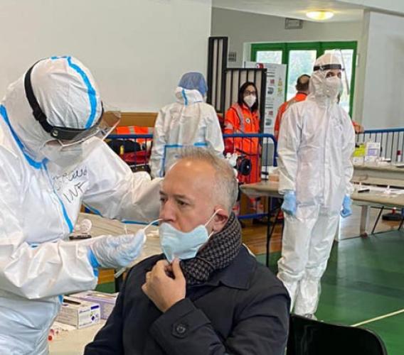 Screening Civitanova, affluenza bassa. Ciarapica: "Tanti hanno fatto il tampone prima di Natale"