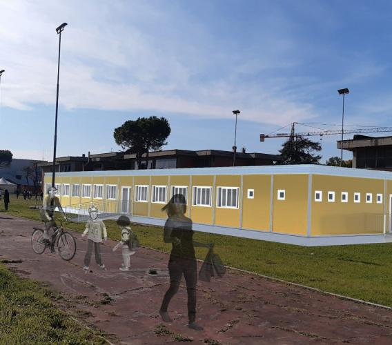 Porto Potenza Picena, scuola "Coloramondo": al via i lavori per i moduli che ospiteranno le classi