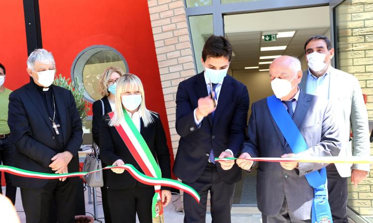 San Severino, nuova aula magna per l'Itis 'Divini': "Speriamo a settembre 2022 di avere la scuola" (FOTO e VIDEO)